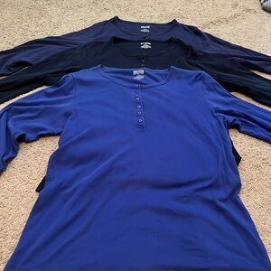 Duluth Trading Co. 3/4 sleeve button shirts- 3-shirt bundle